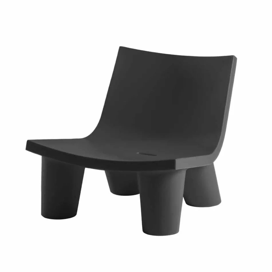 Chaise longue de diseño deslizante de color Low Lita hecha en Italia viadurini