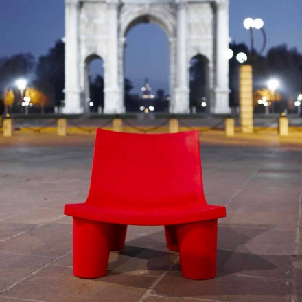 Chaise longue de diseño deslizante de color Low Lita hecha en Italia viadurini
