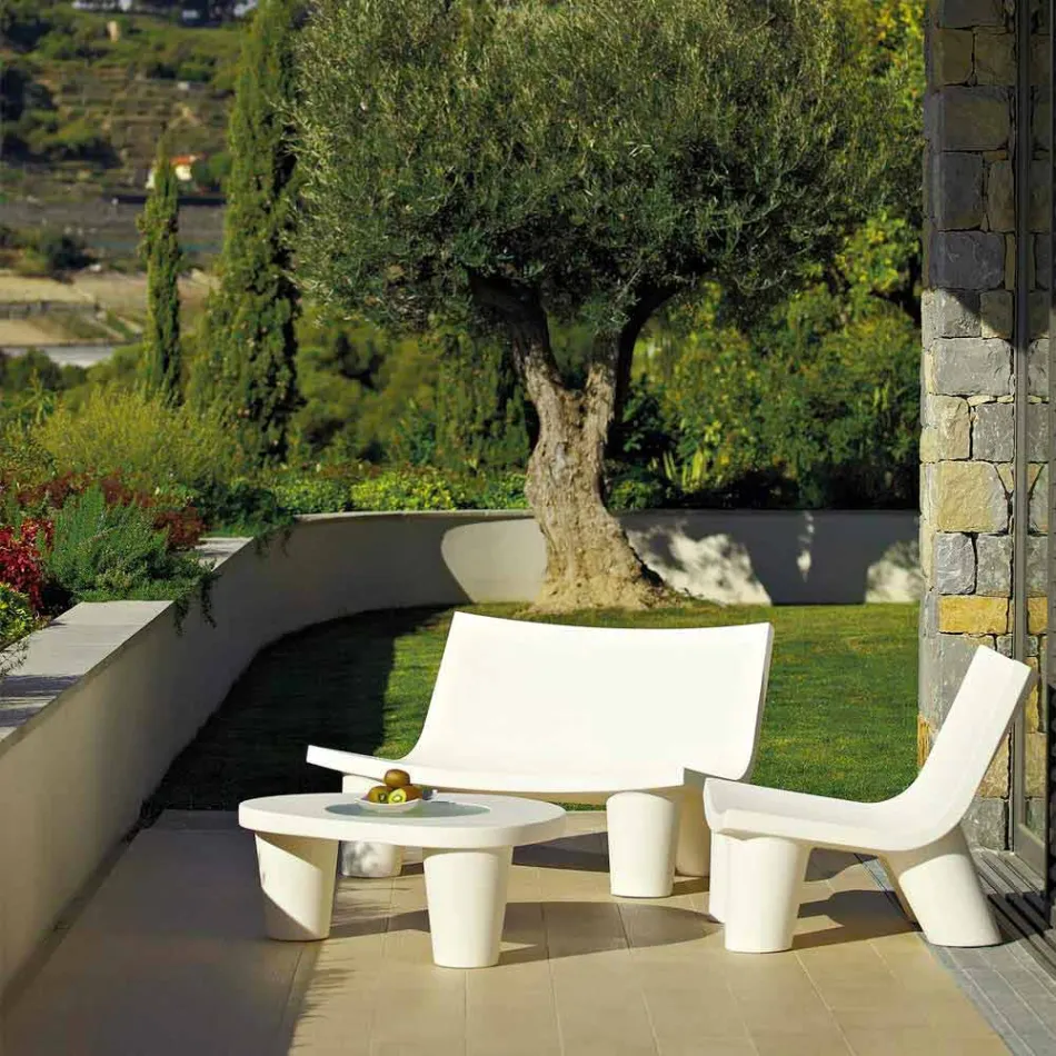 Chaise longue de diseño deslizante de color Low Lita hecha en Italia viadurini