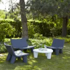 Chaise longue de diseño deslizante de color Low Lita hecha en Italia viadurini