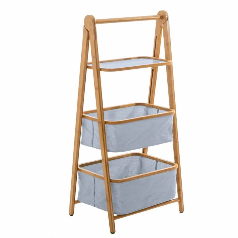 Accesorios de baño de diseño en tejido vercelli y bambú. viadurini