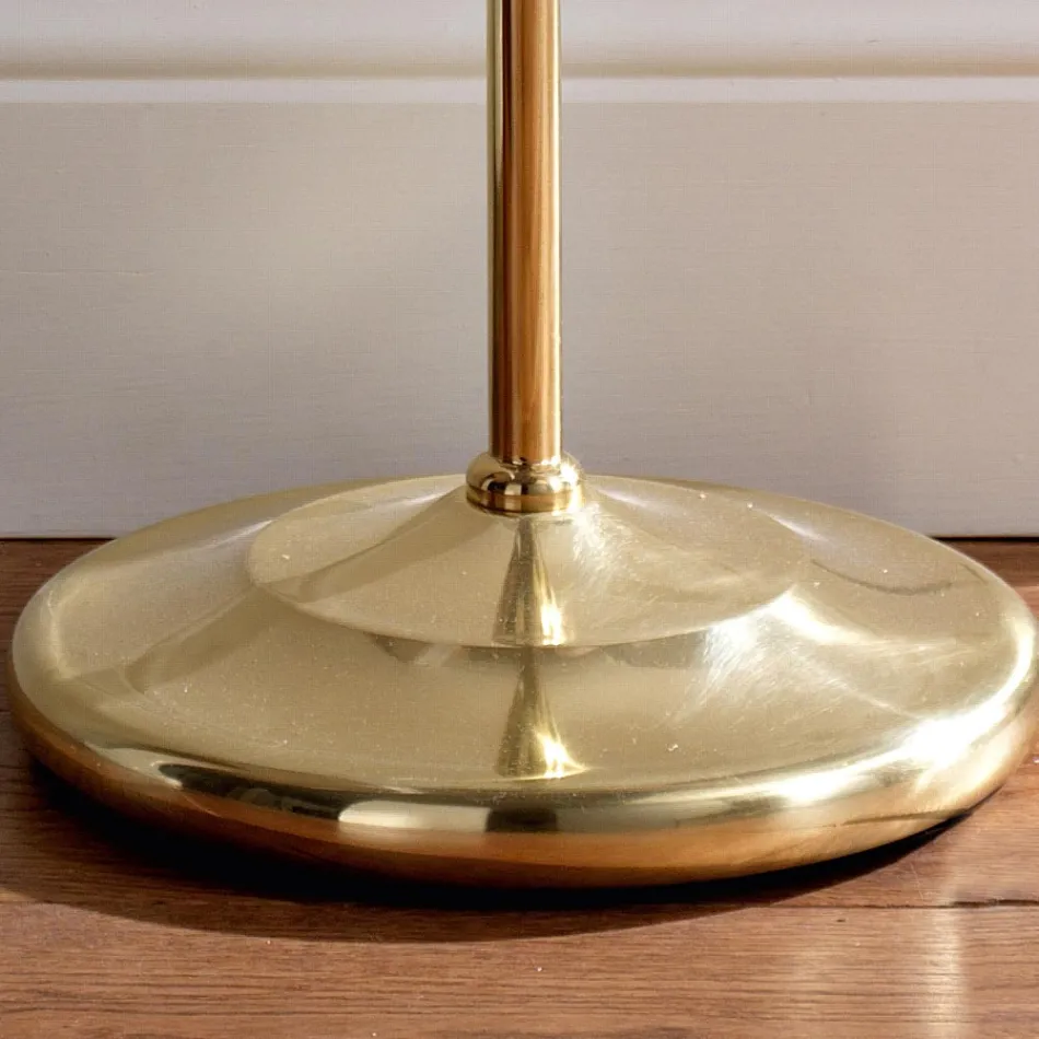 Toallero de baño de latón vintage de 3 brazos para pie – Brest viadurini