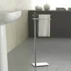 Toallero moderno con 2 brazos de hierro Made in Italy - Cali viadurini