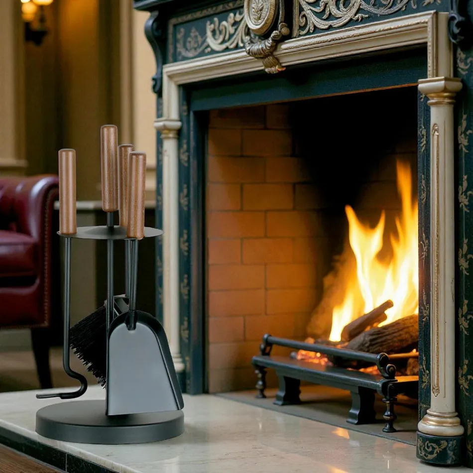 Portaherramientas con 3 herramientas de metal en diferentes acabados Made in Italy - Darbuka viadurini