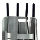 Portaherramientas fijo con 4 herramientas para chimenea Made in Italy - Bonsai viadurini