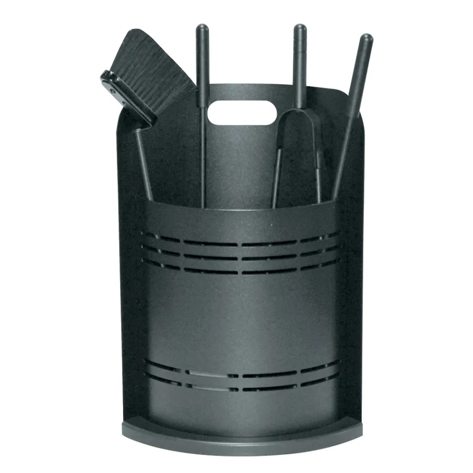 Portaherramientas fijo con 4 herramientas para chimenea Made in Italy - Bonsai viadurini