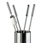 Portaherramientas de Acero Inoxidable con 4 Accesorios Made in Italy - Mochila viadurini