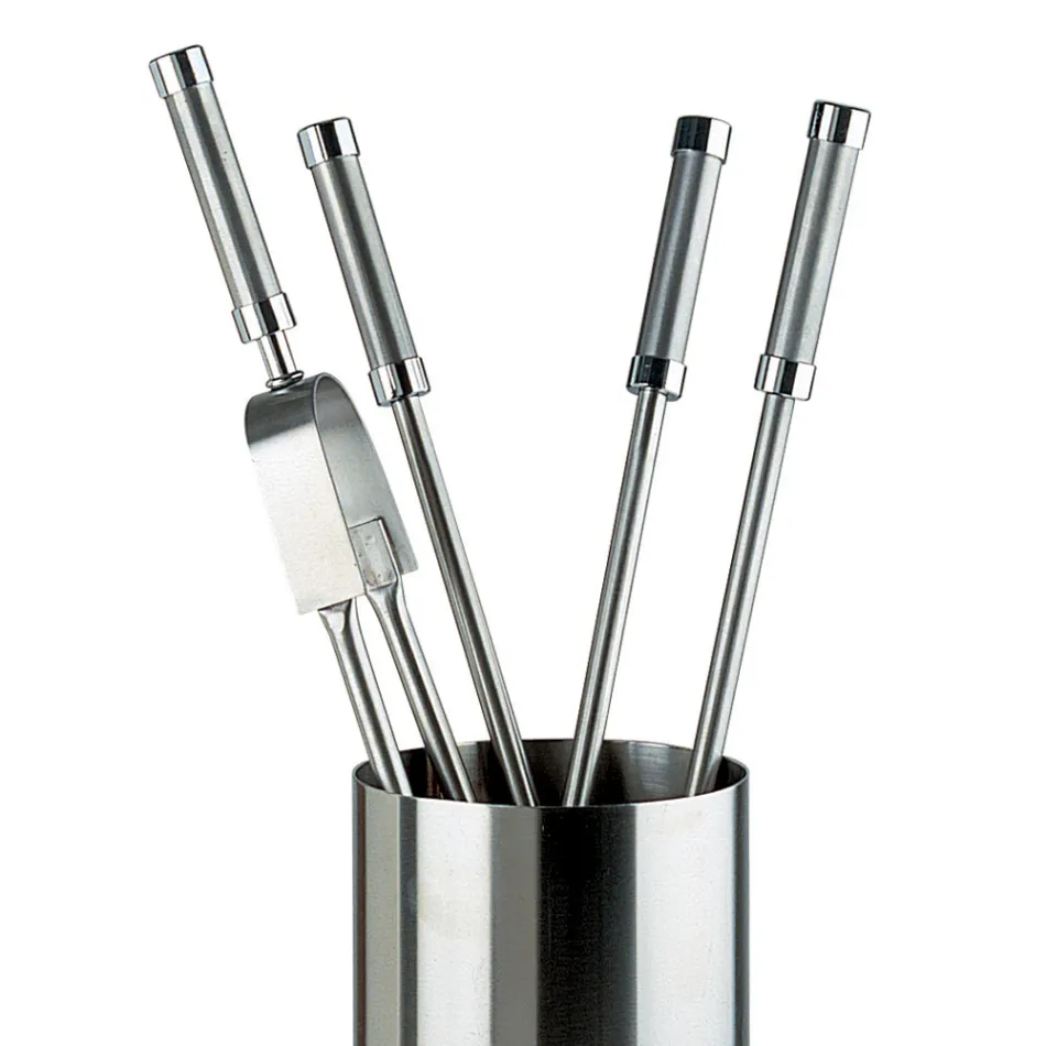 Portaherramientas de Acero Inoxidable con 4 Accesorios Made in Italy - Mochila viadurini