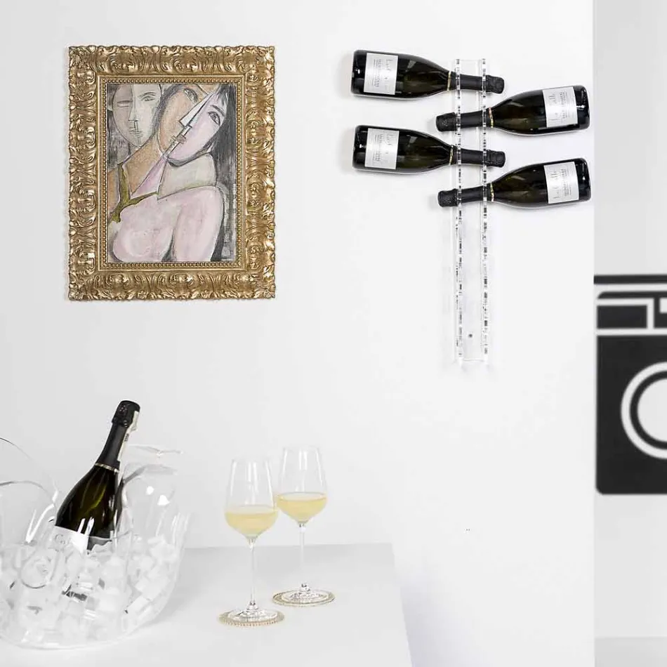 Porta biberones transparentes pequeños para bebé L6xH60xP11cm viadurini