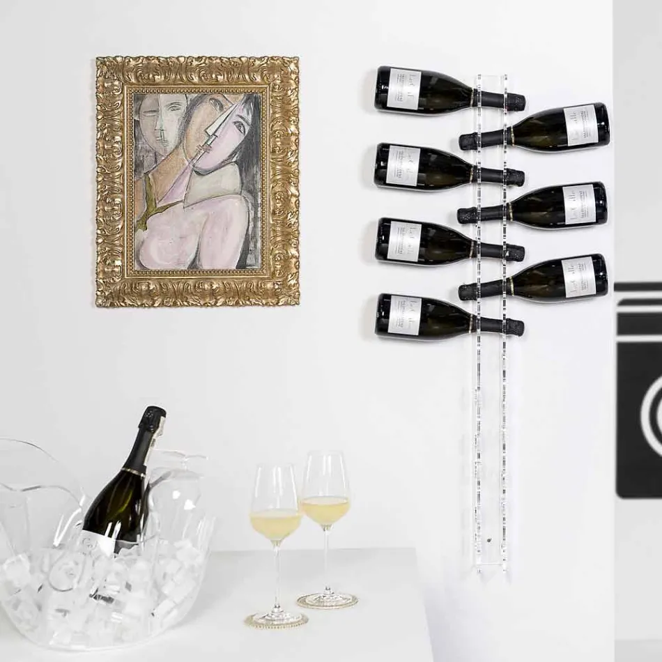 Portabotellas transparentes Baby Big L6xH100xP11cm viadurini