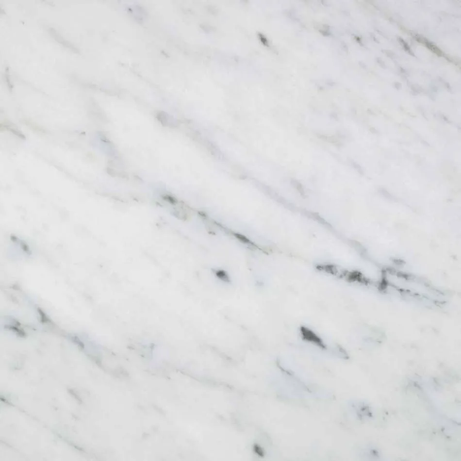 Portapañuelos moderno en mármol blanco de Carrara hecho en Italia - Rafa viadurini