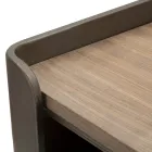 Mueble TV de salón en madera de abeto y hierro gris con 2 puertas - Cooper viadurini