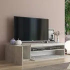 Mueble de TV de madera con compartimento abierto para sala de estar de diseño italiano - Suzana viadurini