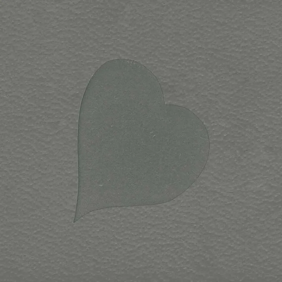 Cesto de ropa de cuero contemporáneo hecho en Italia Adele, inserción de corazón viadurini