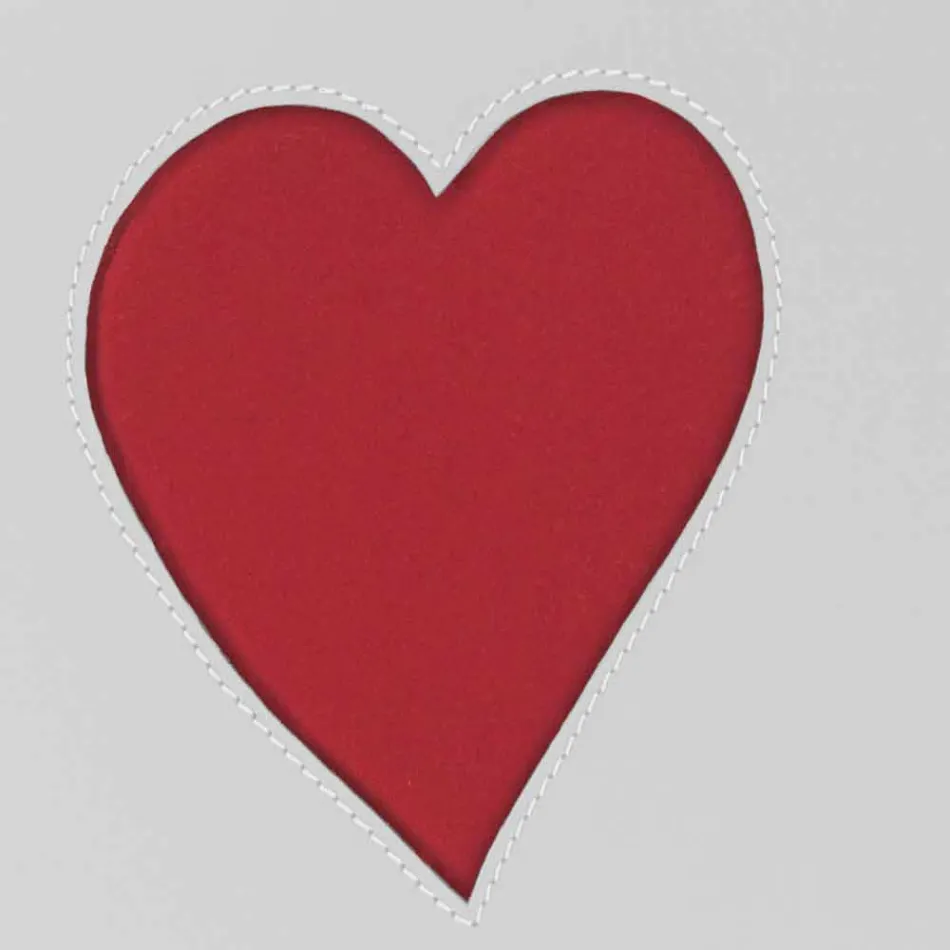 Cesto de ropa de cuero contemporáneo hecho en Italia Adele, inserción de corazón viadurini