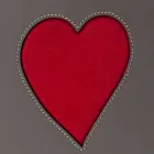 Cesto de ropa de cuero contemporáneo hecho en Italia Adele, inserción de corazón viadurini