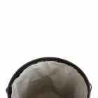 Lavadero ovalado en piel regenerada Riky hecho en Italia. viadurini