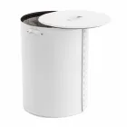 Lavadero ovalado en piel regenerada Riky hecho en Italia. viadurini