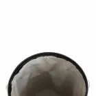 Lavadero ovalado en piel regenerada Riky hecho en Italia. viadurini