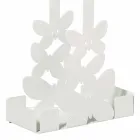 Portavasos doble en hierro blanco, beige o marfil Hecho en Italia - Leiden viadurini