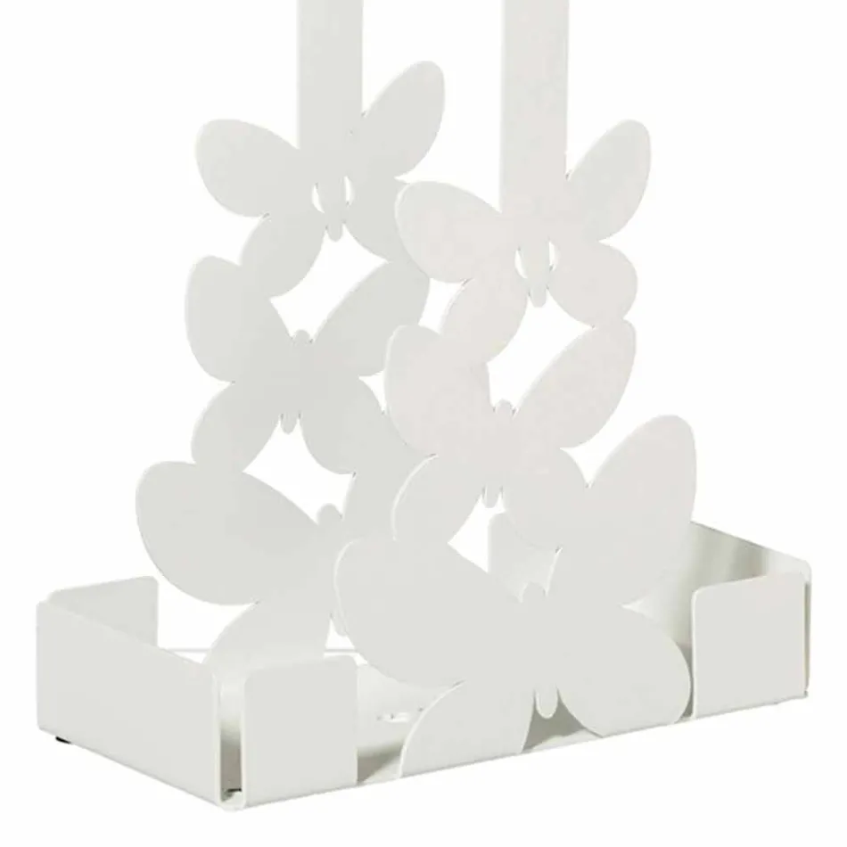 Portavasos doble en hierro blanco, beige o marfil Hecho en Italia - Leiden viadurini