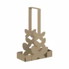 Portavasos doble en hierro blanco, beige o marfil Hecho en Italia - Leiden viadurini