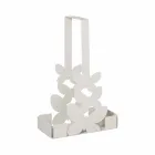 Portavasos doble en hierro blanco, beige o marfil Hecho en Italia - Leiden viadurini