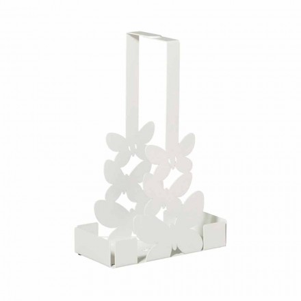 Portavasos doble en hierro blanco, beige o marfil Hecho en Italia - Leiden viadurini