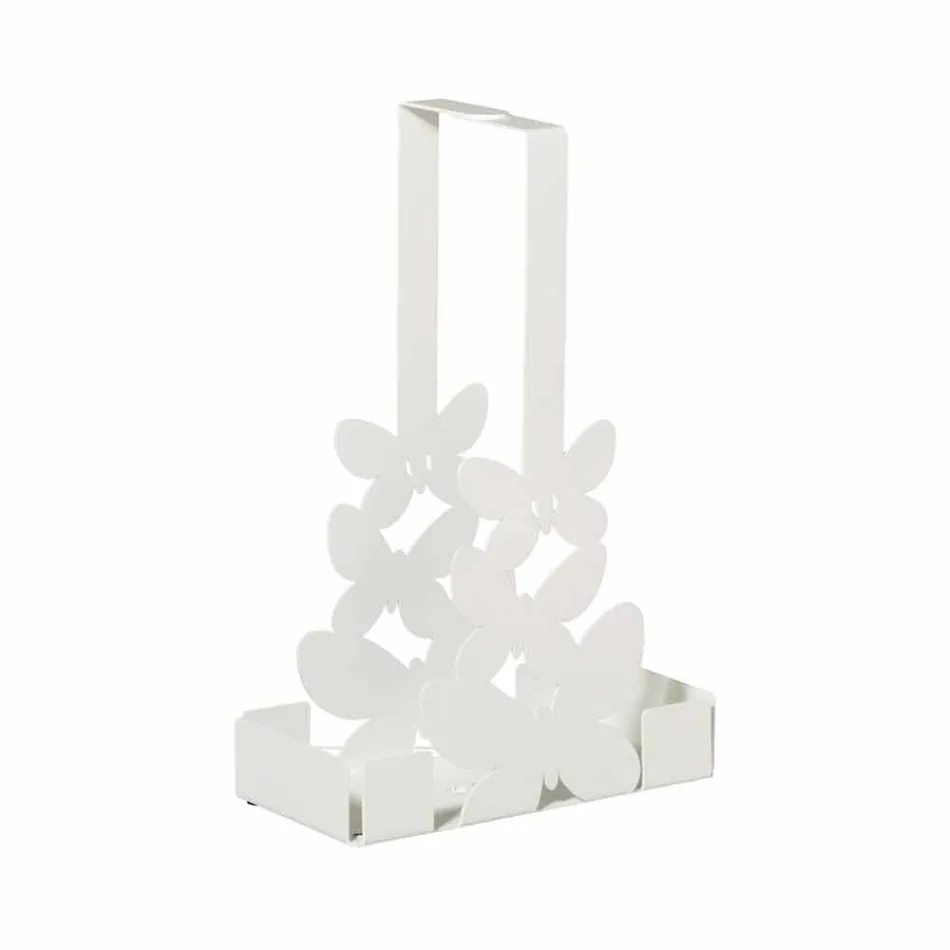 Portavasos doble en hierro blanco, beige o marfil Hecho en Italia - Leiden viadurini