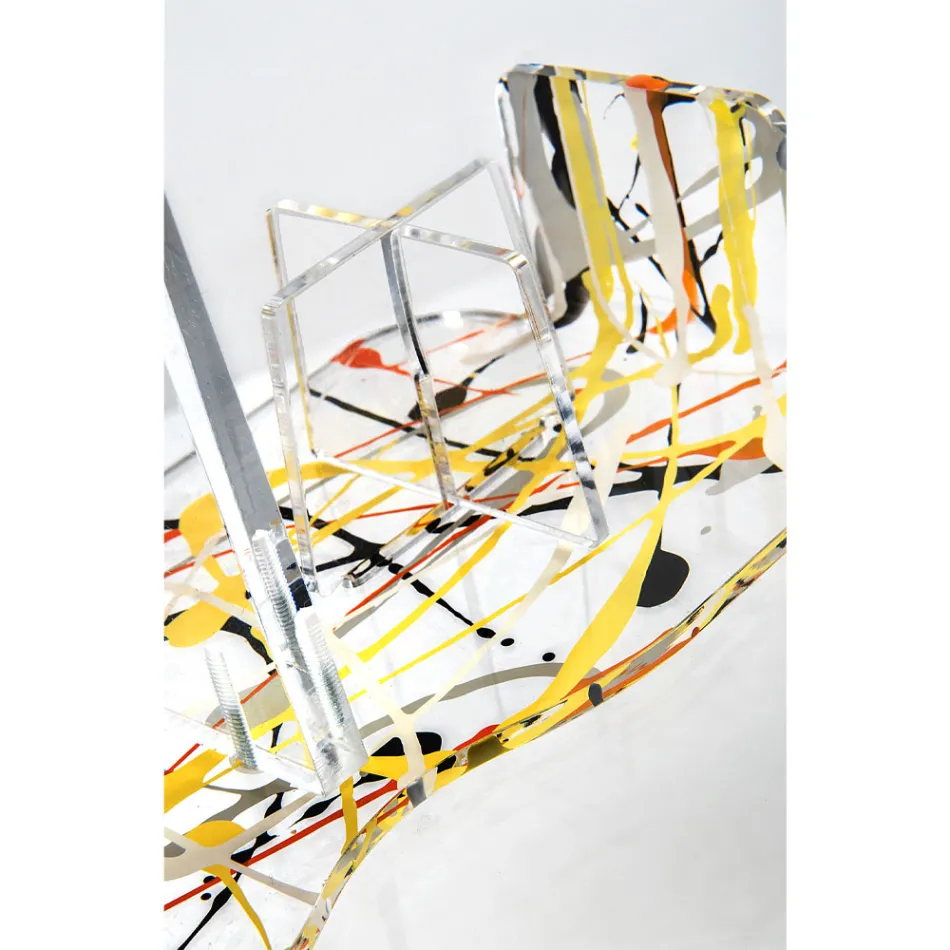 Elegante portavasos multicolor en plexiglás Made in Italy - Multibic viadurini