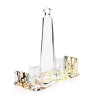 Elegante portavasos multicolor en plexiglás Made in Italy - Multibic viadurini