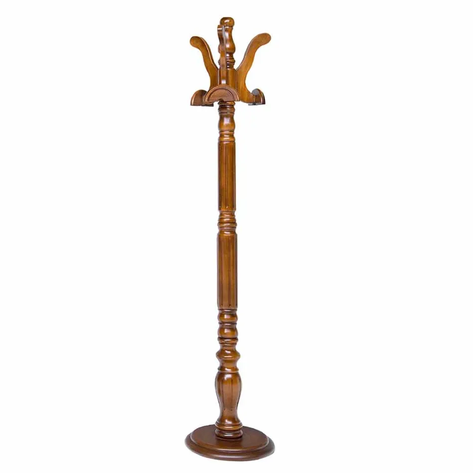 Soporte de pie con base de mdf de madera hecho en Italia Romeo viadurini