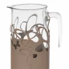 Porta botella moderno en hierro blanco, beige o marfil hecho en Italia - Leiden viadurini