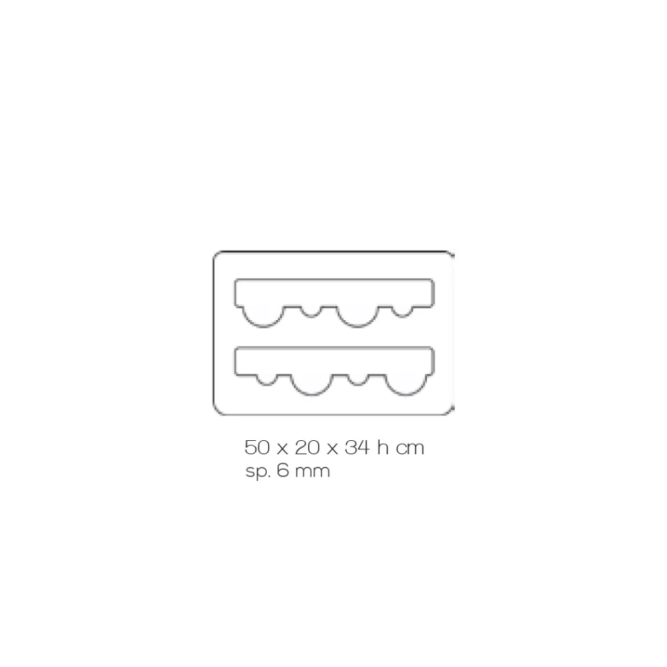 Portabotellas de suelo en cristal acrílico transparente - Dappino viadurini