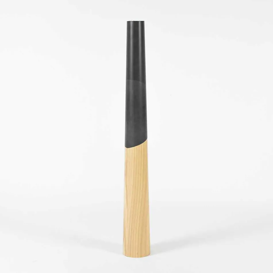 Candelero moderno de madera maciza de pino con detalles de colores - Candor viadurini