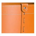 Soporte de tronco cilíndrico en cuero regenerado con ruedas Tonda Firestyle viadurini