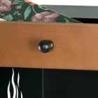 Porta leña con ruedas y cajón superior Made in Italy - Polare viadurini