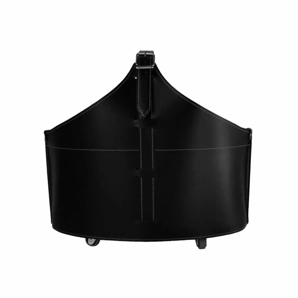 Portalegna desde el interior de la rueda en un cuero regenerado moderna Fabia viadurini