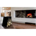 Soporte para troncos de suelo moderno en acero pintado Made in Italy - Demetra viadurini