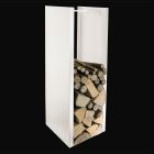 Porta troncos moderno en acero pintado Made in Italy - Patrik viadurini