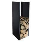 Porta troncos moderno en acero pintado Made in Italy - Patrik viadurini