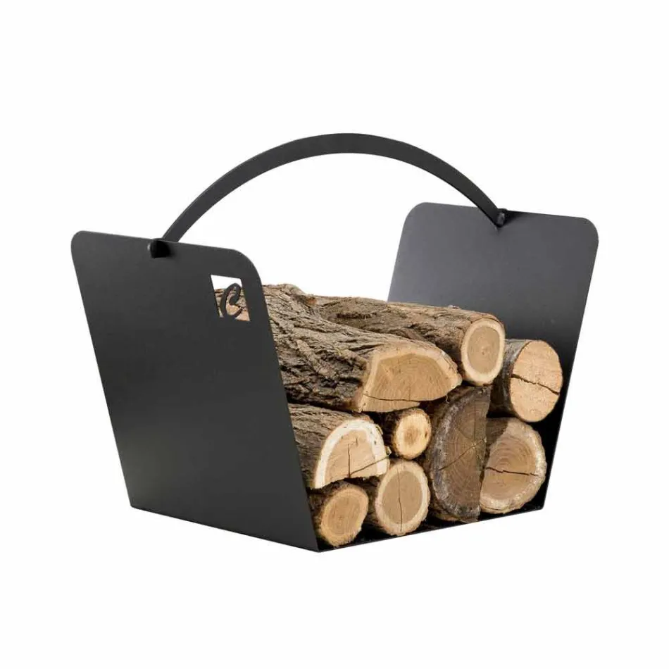 Soporte de chimenea para Camino Caf Design Made in Italy PLO viadurini