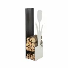 Soporte para chimenea para Camino Caf Design Made in Italy PLV F viadurini