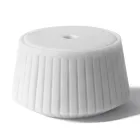 Soporte de almacenamiento a rayas de mármol blanco de Carrara o diseño Portoro negro a rayas - El Cairo viadurini