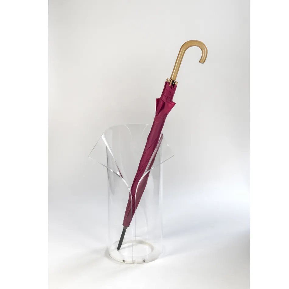 Paragüero de entrada en plexiglás transparente reciclable - Merlon viadurini