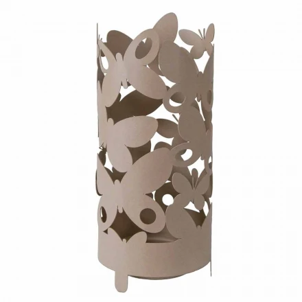 Paragüero de diseño con forma de mariposas de hierro Made in Italy - Maura viadurini