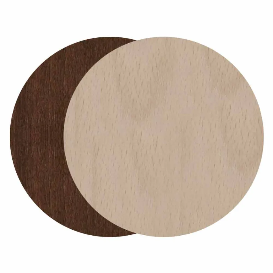 Paragüero moderno y elegante de diseño rectangular en madera decorada - Dekoro viadurini