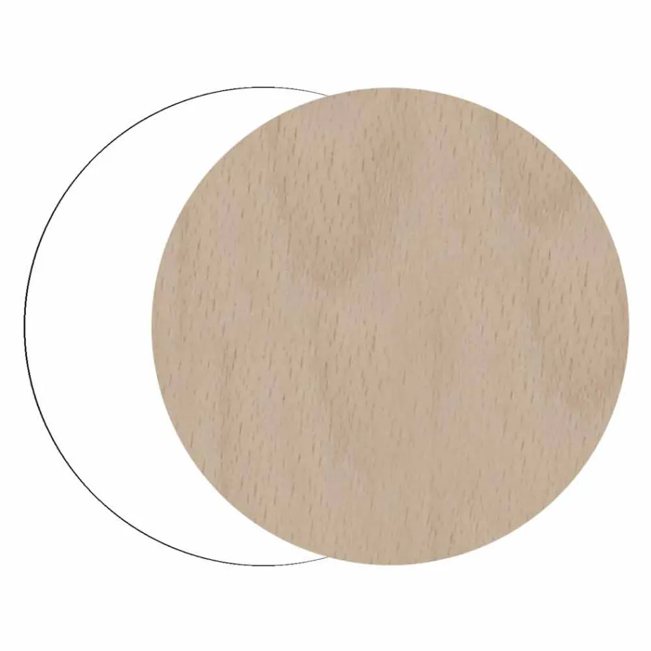 Paragüero moderno y elegante de diseño rectangular en madera decorada - Dekoro viadurini