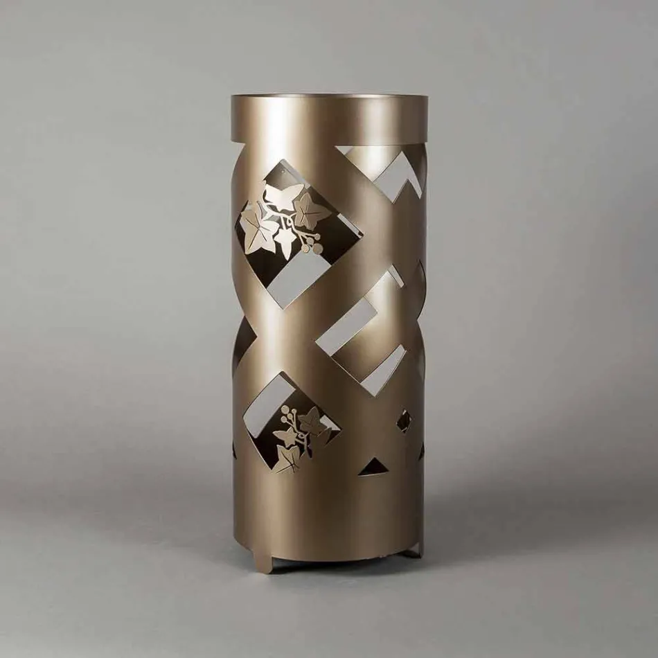 Paragüero en hierro coloreado de diseño moderno Made in Italy - Enrica viadurini