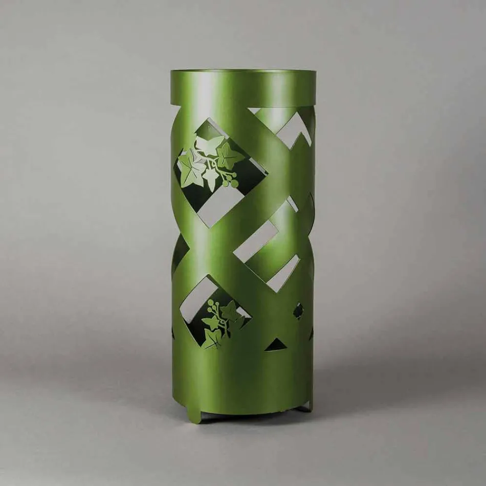 Paragüero en hierro coloreado de diseño moderno Made in Italy - Enrica viadurini